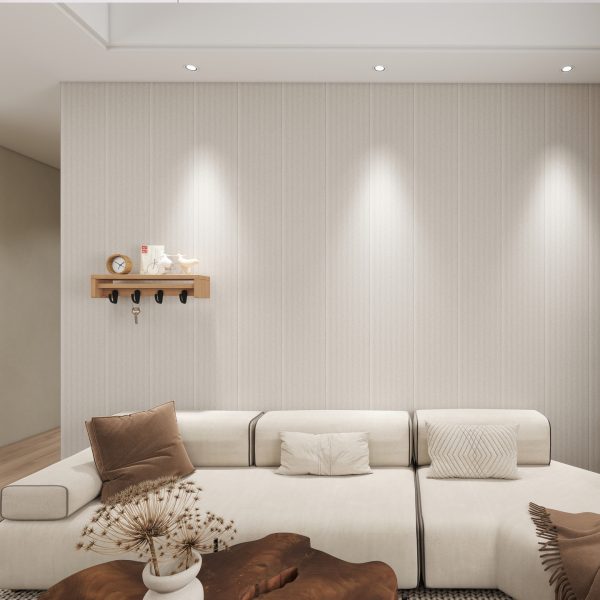 Panel para Pared Paintable Line White Soft | Ambiente Salón