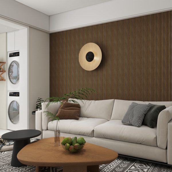 Panel para Pared Slim Line Toasted | Ambiente Salón