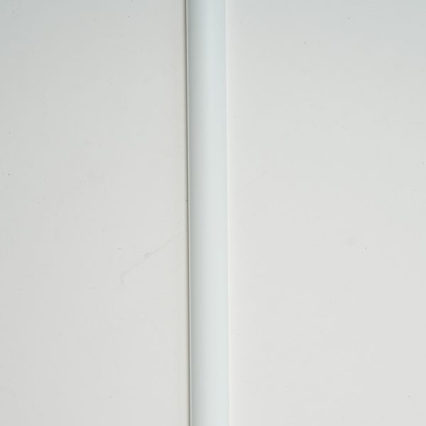 Perfil Derecho para Panel Paintable Line White Bold