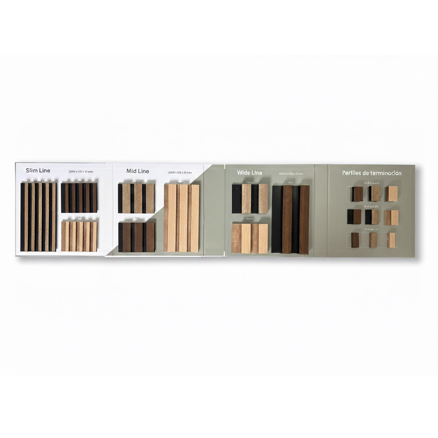 Muestrario colecciones Wide, Mid y Slim | Paneles Decorativos | Detalle